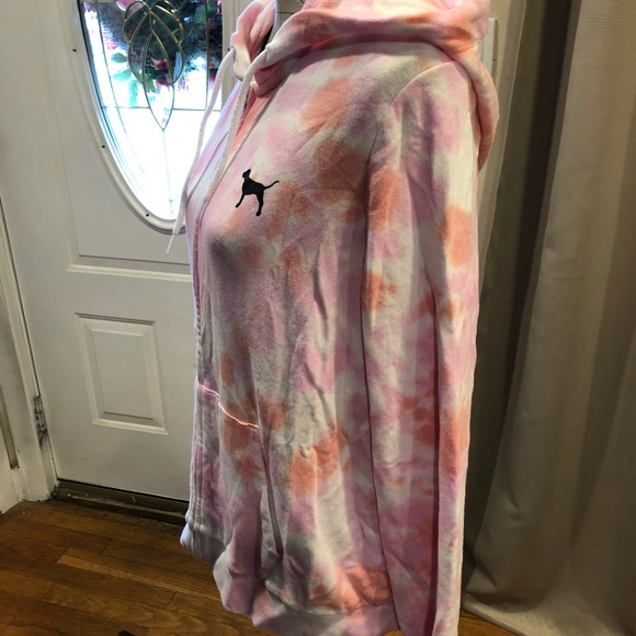 🎉LAST ONE🎉🎉🎉BNWT PinkVS Full Zip Tie Dye Hoody - Picture 3 of 5